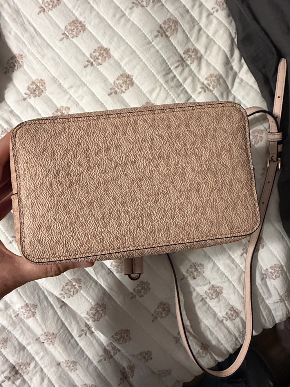 Michael Kors Pink Logo Drawstring Crossbody Bag - Picture 4 of 5
